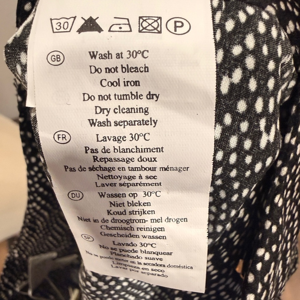 Anthropologie See You Soon Black and Gray Patterned dress pants - Picture 11 of 11